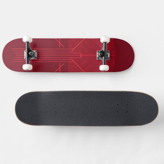 Stilvolles Retro-Grafik-Design Skateboard (Horizontal)