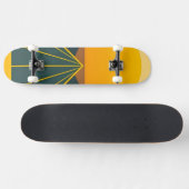 Stilvolles Retro-Grafik-Design Skateboard (Horizontal)
