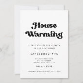 Stilvolles Retro Housewarming Party Foto Einladung (Vorderseite)