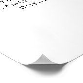 Stilvolles Retro Offene Sitzgelegenheiten Unplugge Poster (Ecke)