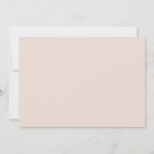 Stilvolles Retro Peach Pink Nur verheiratet Karte (Rückseite)