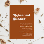 Stilvolles Retro-Probe-Dinner Einladung