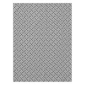 Stilvolles Retro Schwarz & Weiß Dot Swirl Muster Tischdecke (Vorderseite)