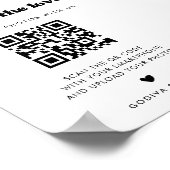 Stilvolles Retro-Schwarz & Weiß Zeichnen Sie die L Poster (Ecke)