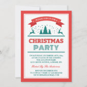Stilvolles Retro Vintag Typografie Weihnachtsfest Einladung (Vorderseite)