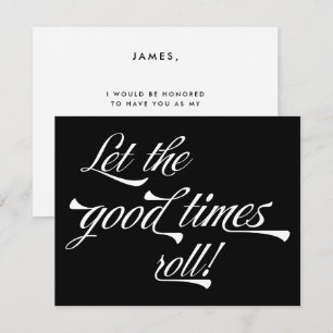 Stilvolles Retro Vintage-Typografie Sei mein Trauz Einladung