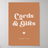 Stilvolles Retro-Zeichen für braunen Zucker Poster (Vorne)