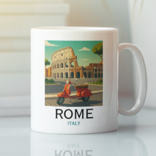Stilvolles Rom Italien Kolosseum Vintage Reise Kaffeetasse