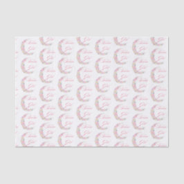 Stilvolles Rosa Blumenmoon Team Mädchen Dusche Bab Seidenpapier