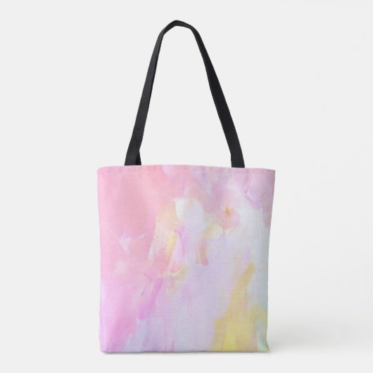 Stilvolles rosa Floral Monogram Design Tasche (Rückseite)