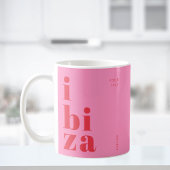 Stilvolles Rosa Ibiza Spanien Kaffeetasse