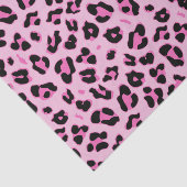 Stilvolles rosa Leopard-Musterpapier Seidenpapier (Ausschnitt)