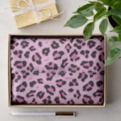 Stilvolles rosa Leopard-Musterpapier Seidenpapier (Geschenk)