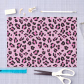 Stilvolles rosa Leopard-Musterpapier Seidenpapier (Handwerk)