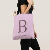 Stilvolles rosa Monogramm Einfach, modern minimali Tasche (Von Nahem)