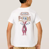 Stilvolles rosa Rabbit Design - Einzigartig und ei T-Shirt (Rückseite)