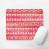 Stilvolles rosa Tribal-Muster Mousepad (Mit Mouse)