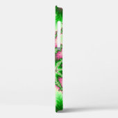 Stilvolles rosa und grünes Fraktal Case-Mate iPhone Hülle (Rückseite / Links)