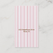 Stilvolles Rosa und kundenspezifische Mama-Karte Telefonnummerkarte (Rückseite)