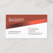 Stilvolles Rostrot, Burgunder Firmenlogo Visitenkarte (Vorderseite)