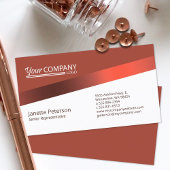Stilvolles Rostrot, Burgunder Firmenlogo Visitenkarte