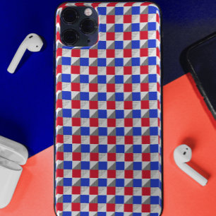 Stilvolles rotes blaues schwarzes und weißes abstr Case-Mate iPhone hülle