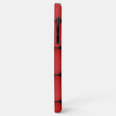 Stilvolles Rotes Muster Case-Mate iPhone Hülle (Hinten/Links)