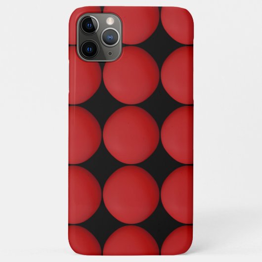 Stilvolles Rotes Muster Case-Mate iPhone Hülle (Rückseite)