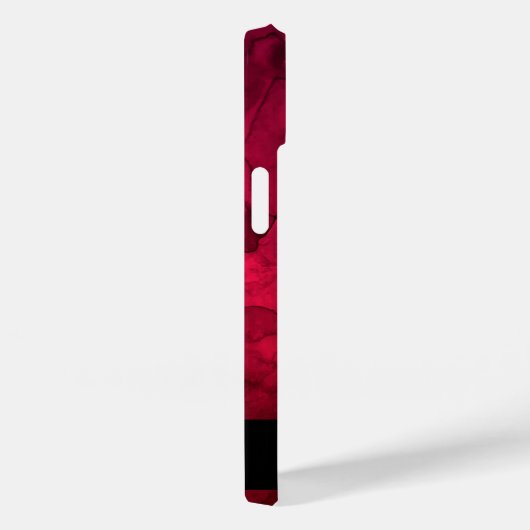 Stilvolles rotes Schwarzes Wasserfarbenmuster Pers Case-Mate iPhone Hülle (Rückseite / Rechts)