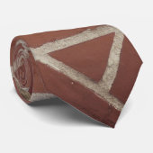 Stilvolles rotes Ziegelwandmuster-Design Krawatte (Gerollt)