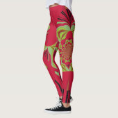 Stilvolles rotes Zitronenmodedesign Leggings (Links)