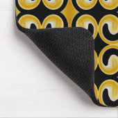 Stilvolles Royal Yellow Black Pattern Mousepad (Ecke)