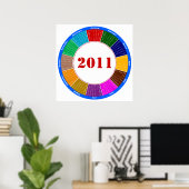 Stilvolles Rundschreiben 2011 Poster (Heimbüro)