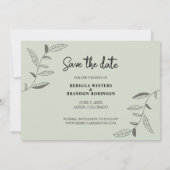 Stilvolles rustikales zweiseitiges Save the Date F (Rückseite)