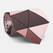 Stilvolles Sangria Brown & Pink Design Krawatte (Gerollt)