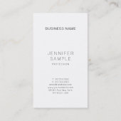 Stilvolles, sauberes Silber Design Beruflich Schli Visitenkarte (Rückseite)