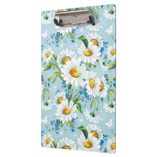 Stilvolles schönes helles Blumenmuster 2 Klemmbrett (Links)