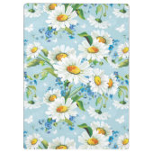 Stilvolles schönes helles Blumenmuster 2 Klemmbrett (Rückseite)