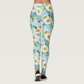 Stilvolles schönes helles Blumenmuster 2 Leggings (Rückseite)