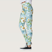 Stilvolles schönes helles Blumenmuster 2 Leggings (Links)