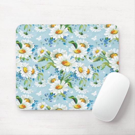 Stilvolles schönes helles Blumenmuster 2 Mousepad (Mit Mouse)