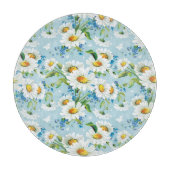 Stilvolles schönes helles Blumenmuster 2 Schneidebrett (Vorderseite)