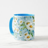 Stilvolles schönes helles Blumenmuster 2 Tasse (Vorderseite Links)
