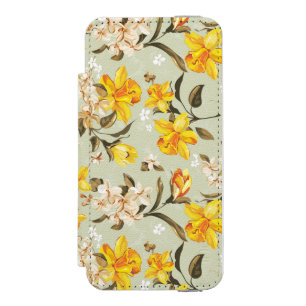 Stilvolles schönes helles Blumenmuster Incipio Watson™ iPhone 5 Geldbörsen Hülle