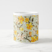 Stilvolles schönes helles Blumenmuster Jumbo-Tasse (Vorderseite)