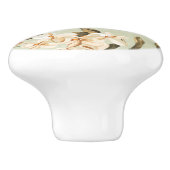 Stilvolles schönes helles Blumenmuster Keramikknauf (Seitenansicht)