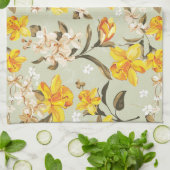 Stilvolles schönes helles Blumenmuster Küchentuch (Gefaltet)