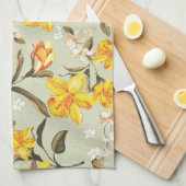 Stilvolles schönes helles Blumenmuster Küchentuch (Viertel Falte)