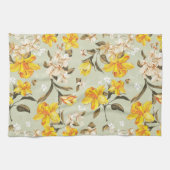 Stilvolles schönes helles Blumenmuster Küchentuch (Horizontal)