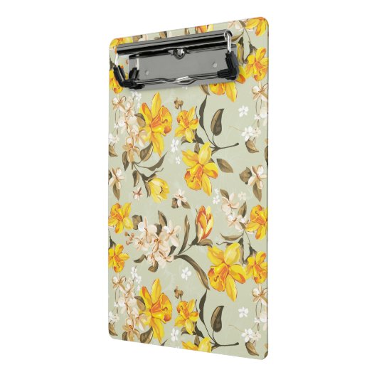 Stilvolles schönes helles Blumenmuster Mini Klemmbrett (Gewinkelt2)